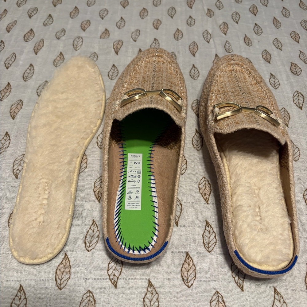 Rothy's Moonlit Tweed Cozy Bit Loafer Mule - Picture 4 of 5